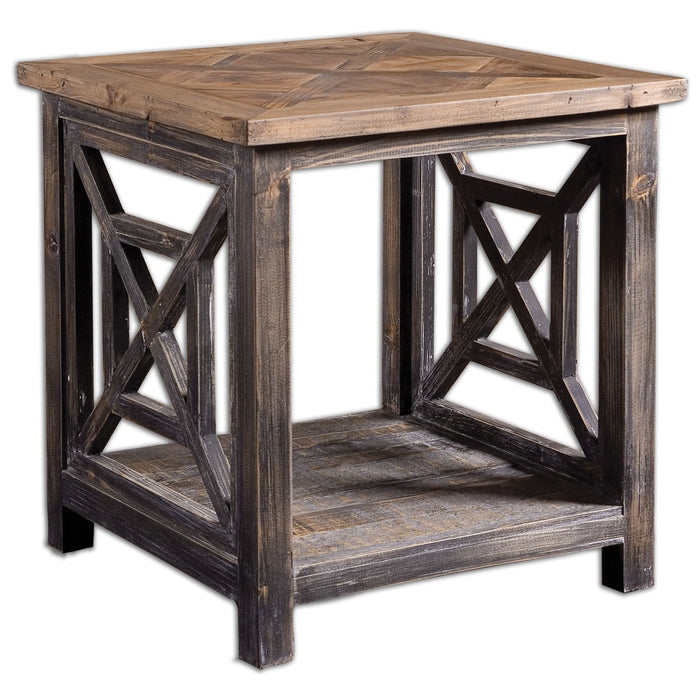 Uttermost Spiro Reclaimed Wood End Table