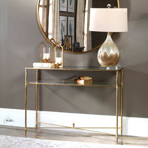 Uttermost Henzler Mirrored Glass Console Table