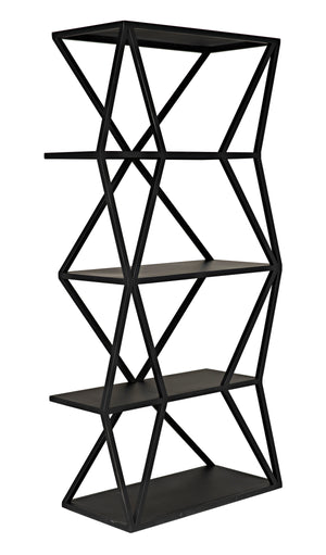Noir Sutro Shelf, Black Steel