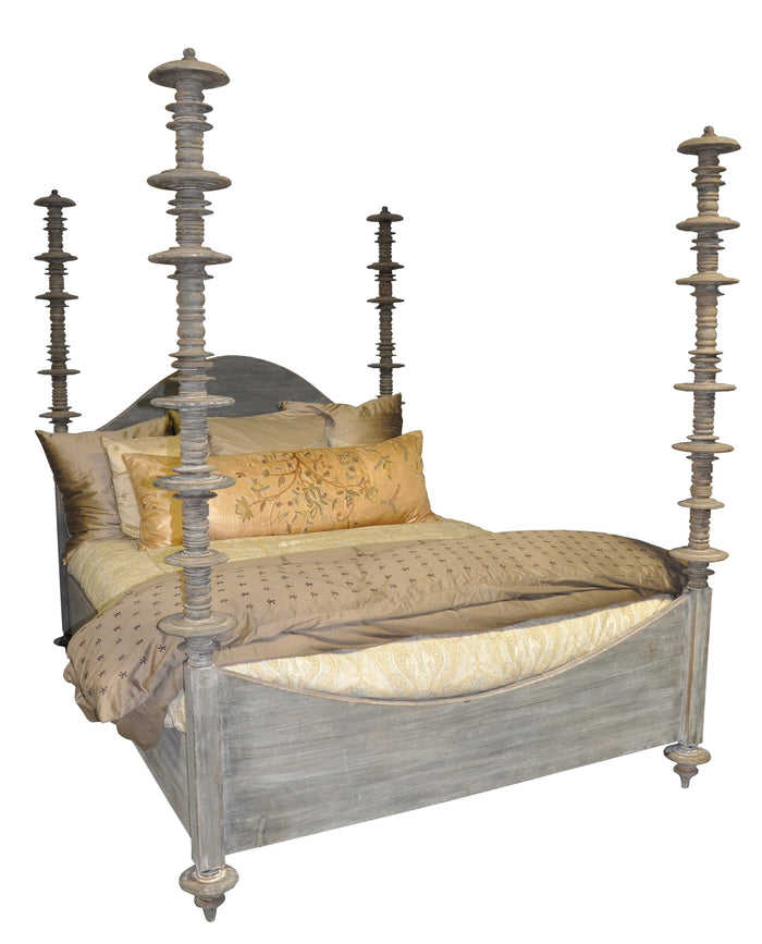 Noir Ferret Bed, Eastern King, Weathered
