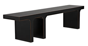 Noir Kir Bench, Hand Rubbed Black