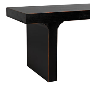 Noir Kir Bench, Hand Rubbed Black