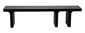 Noir Kir Bench, Hand Rubbed Black