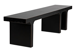 Noir Kir Bench, Hand Rubbed Black