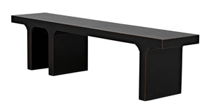 Noir Kir Bench, Hand Rubbed Black