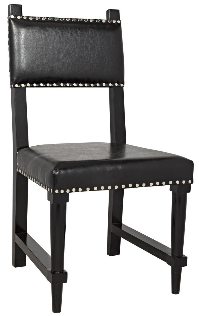 Noir Kerouac Chair, Distressed Black