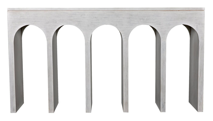 Noir Bridge Console, White Wash