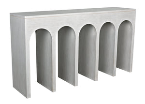 Noir Bridge Console, White Wash