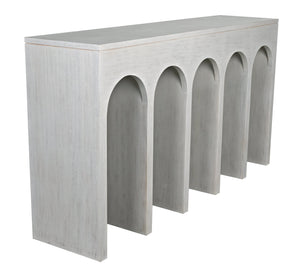 Noir Bridge Console, White Wash