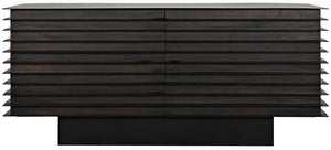 Noir Elevation Sideboard, Ebony Walnut with Metal Details