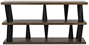 Noir Mood Console, Ebony and Dark Walnut