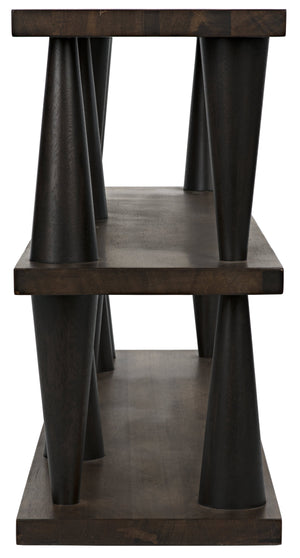 Noir Mood Console, Ebony and Dark Walnut