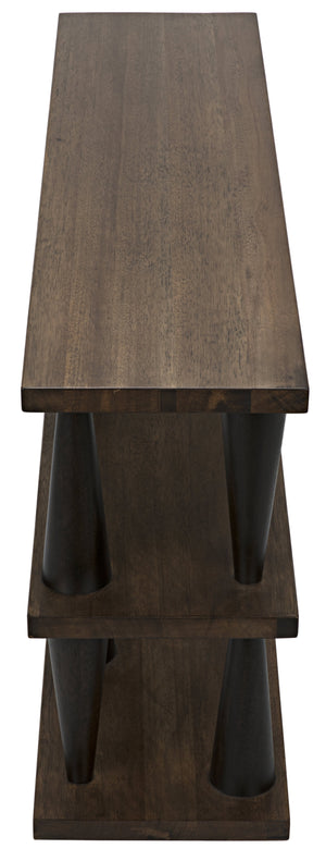 Noir Mood Console, Ebony and Dark Walnut