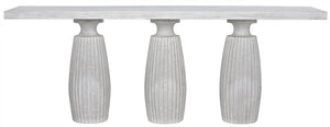 Noir Evelyn Console, White Wash
