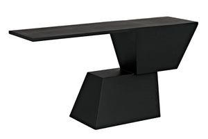 Noir Pieta Console, Black Steel