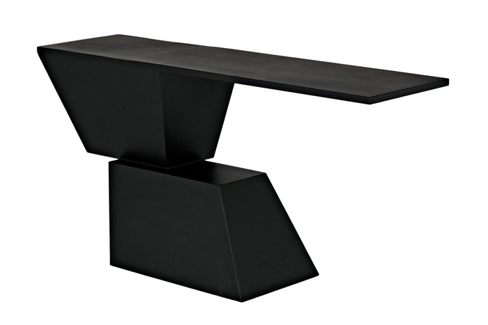 Noir Pieta Console, Black Steel