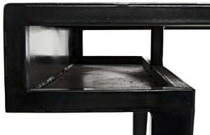 Noir Stiletto Desk, Black Metal