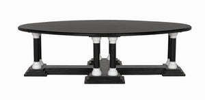 Noir Desoto Coffee Table, Pale and Solid White