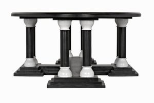 Noir Desoto Coffee Table, Pale and Solid White