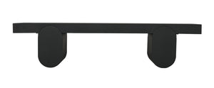 Noir Evora Coffee Table, Black Metal