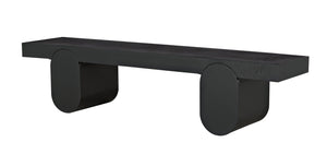 Noir Evora Coffee Table, Black Metal