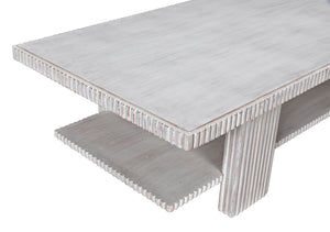 Noir Humphrey Coffee Table, White Wash