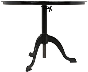 Noir Calder Side Table, Black Metal