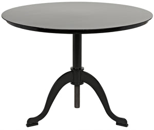 Noir Calder Side Table, Black Metal