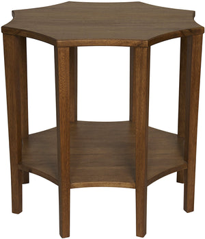 Noir QS Ariana Side Table, Dark Walnut