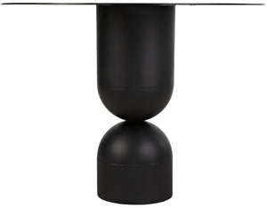 Noir Wanda Dining Table, Black Metal