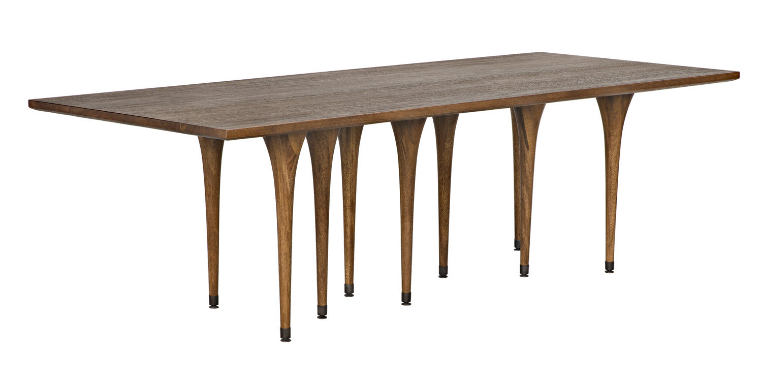 boku no table 【walnut】 Walnut Wood River Epoxy Table - Kazanahome