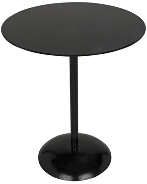 Noir Felix Side Table, Black Metal