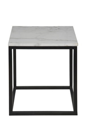 Noir Manning Side Table, Black Metal, Small