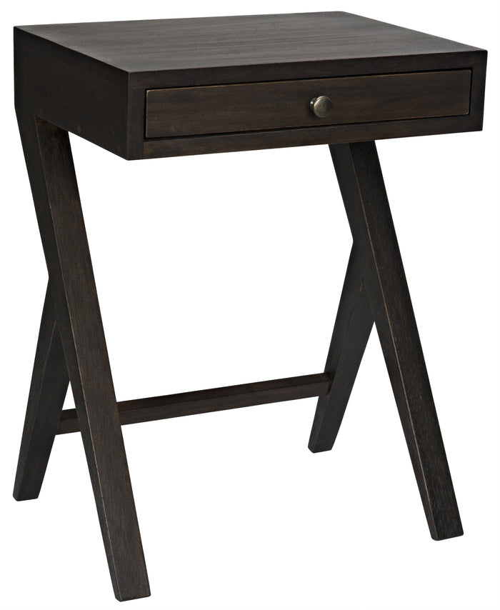 Noir Peter Side Table, Ebony Walnut