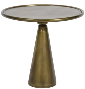 Noir Hiro Side Table, Short, Antique Brass