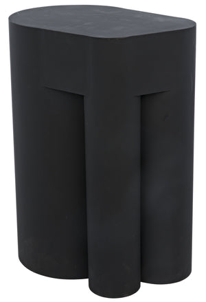 Noir Blair Side Table, Black Metal