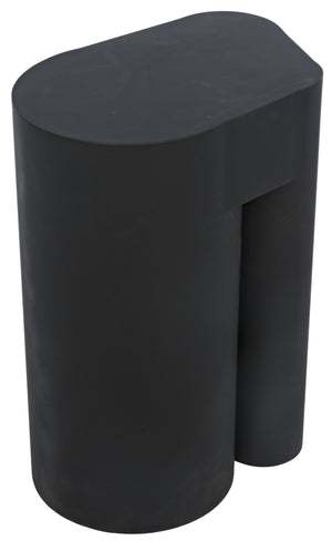 Noir Blair Side Table, Black Metal