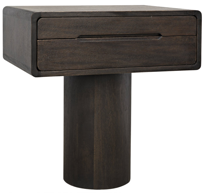 Noir Langford Side Table, Ebony Walnut