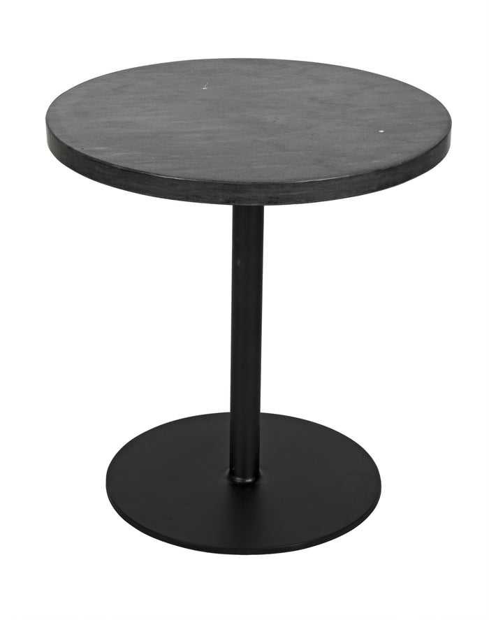 Noir Ford Stone Top Side Table, Low