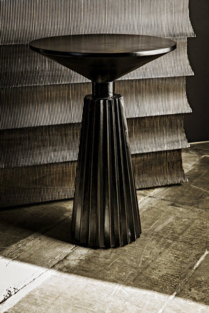 Noir Orson Side Table, Hand Rubbed Black