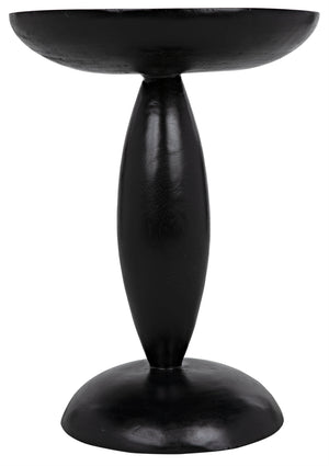 Noir Adonis Side Table, Hand Rubbed Black