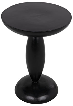 Noir Adonis Side Table, Hand Rubbed Black