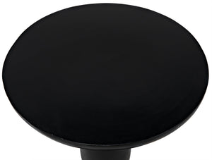 Noir Adonis Side Table, Hand Rubbed Black