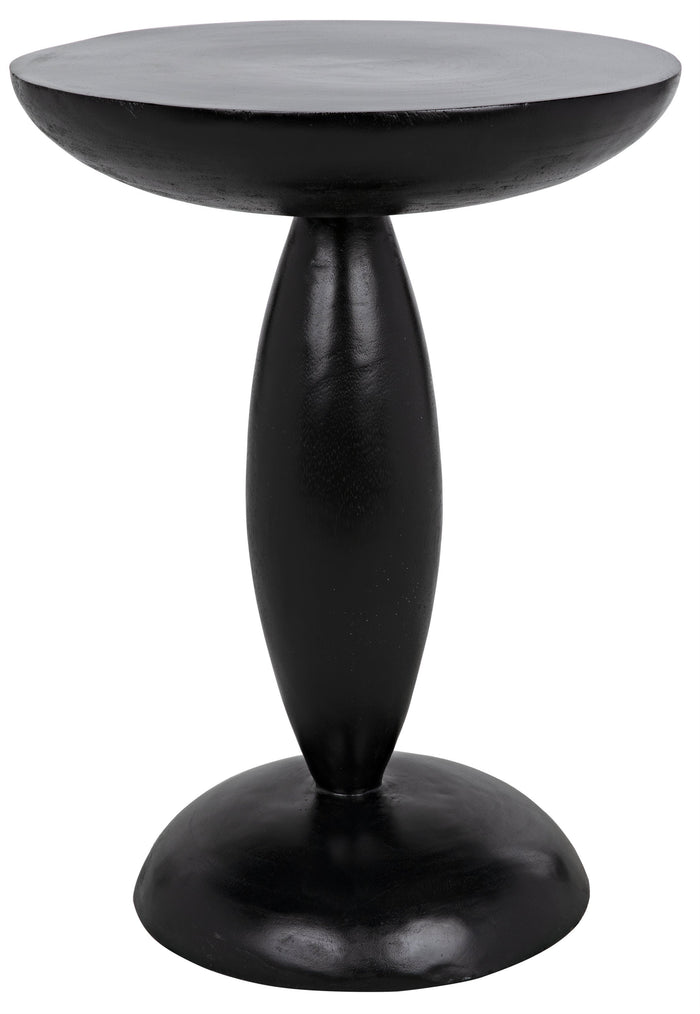 Noir Adonis Side Table, Hand Rubbed Black