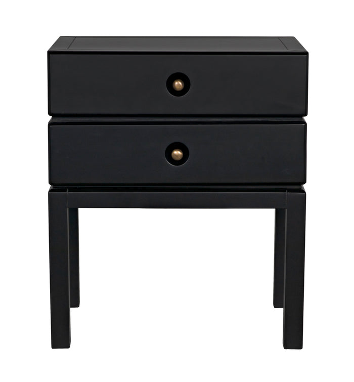 Noir Andras Side Table, Black