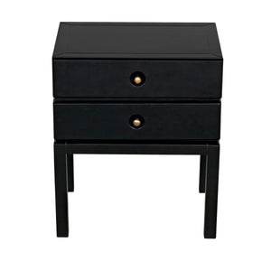 Noir Andras Side Table, Black