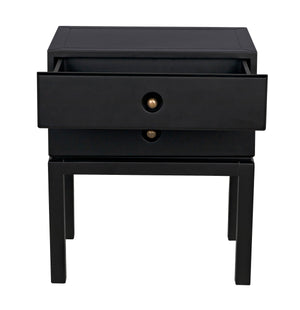 Noir Andras Side Table, Black