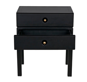 Noir Andras Side Table, Black