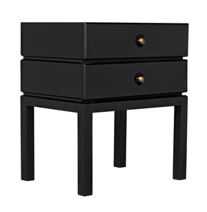 Noir Andras Side Table, Black