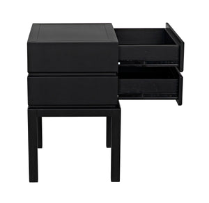 Noir Andras Side Table, Black